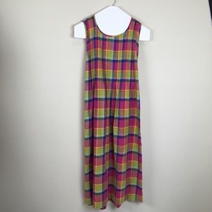 Sally II Vintage Plaid Tie Back Dress Size 16W